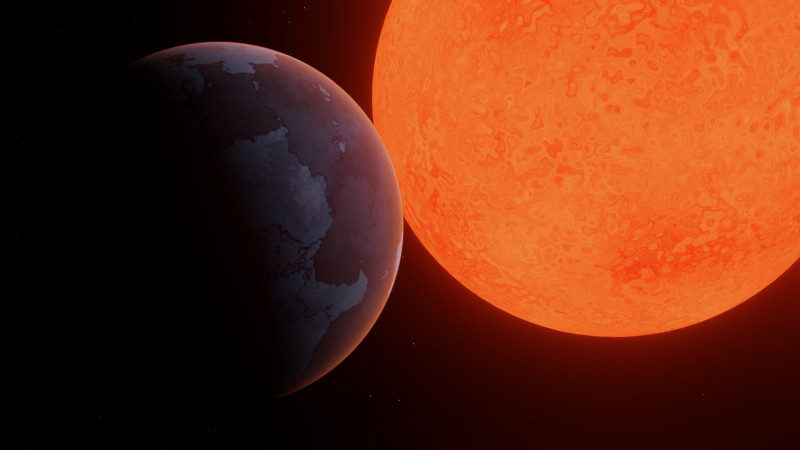 Imagined planet, TRAPPIST-1 B