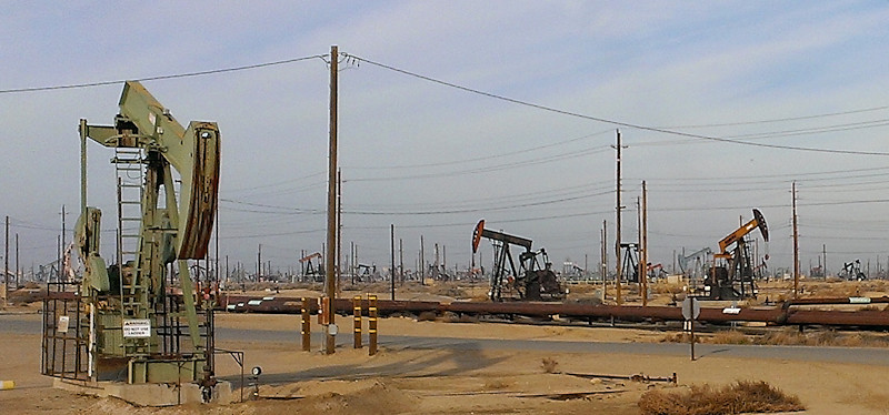 Oil field, Lost Hills, CA